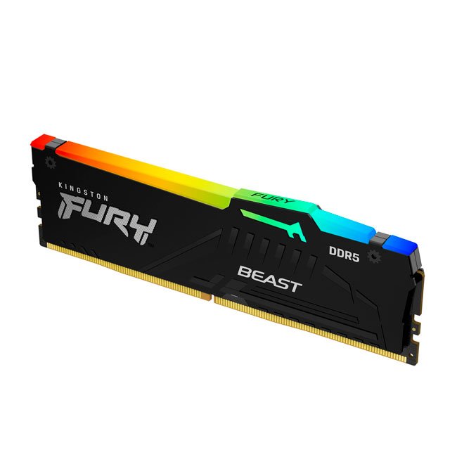 Memoria RAM Kingston FURY Beast DDR5 32GB 6400MHz CL32 RGB XMP – Alto Rendimiento para PC Gamer