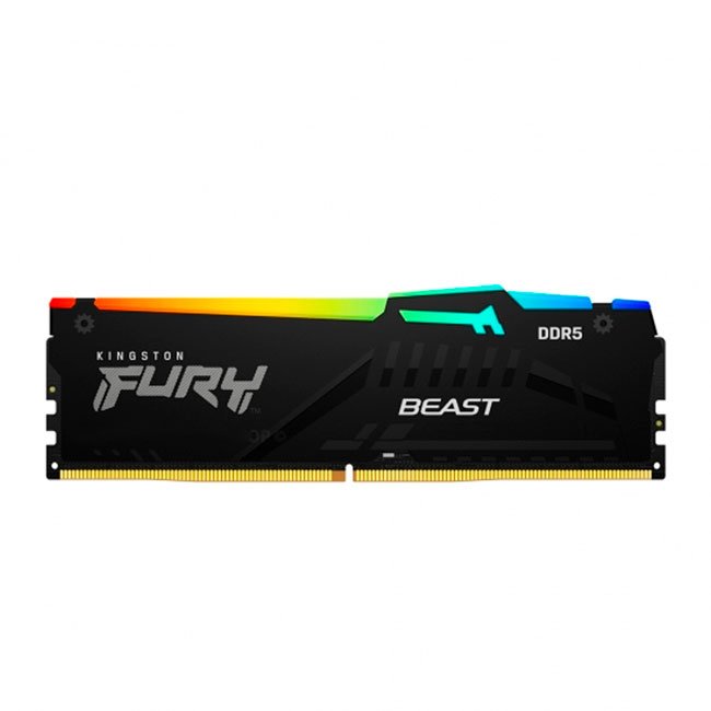 Memoria Kingston Fury Beast 16GB DDR5-6000MHz, PC5-48000, CL36, 1.35V, 288-Pin, RGB
