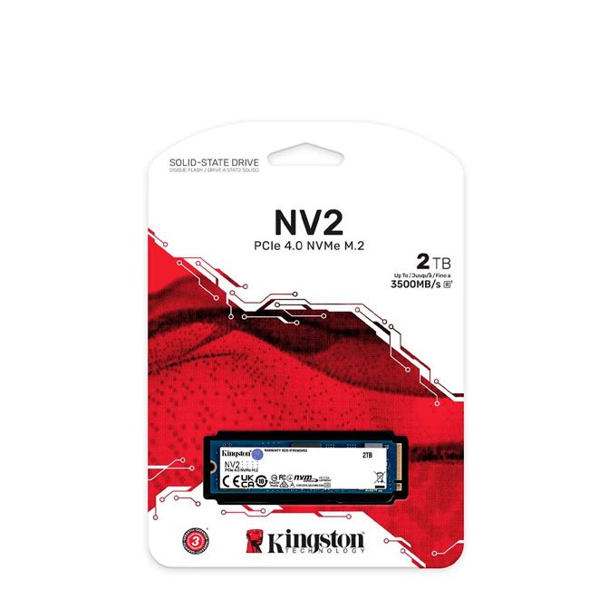 Disco SSD Kingston NV2 2TB PCIe 4.0 NVMe M.2 - Máximo Rendimiento