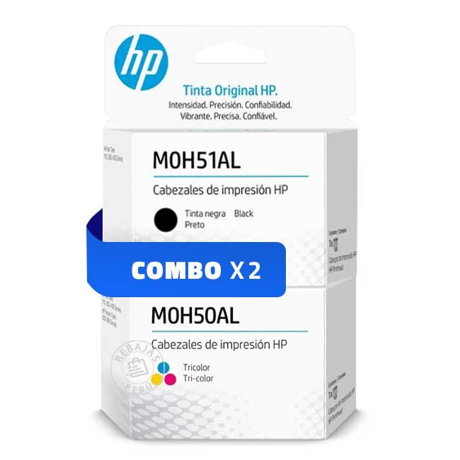 Kit de Cabezales HP M0H51AL + M0H50AL para impresoras tanque