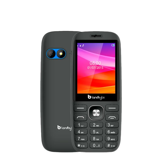 Teléfono celular básico 4g LandByte LT1418, 2.8", Dual SIM, Radio FM, Desbloqueado barra Azul