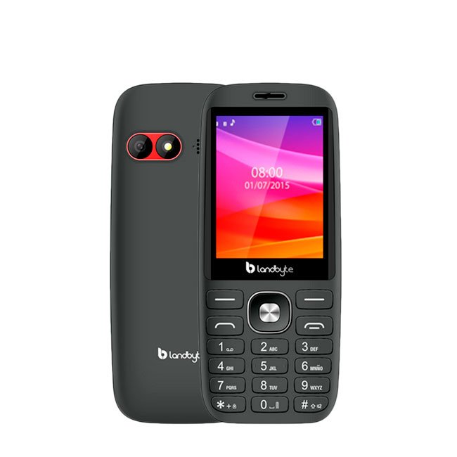 Teléfono celular básico 4g LandByte LT1418, 2.8", Dual SIM, Radio FM, Desbloqueado Barra Rojo