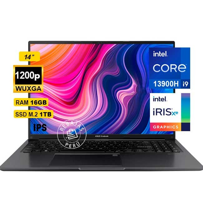 Laptop ASUS TP3402VA-LZ496 14" Touch Core i9 16GB 1TB SSD Iris Xe Wi-Fi 6E HDMI FHD Webcam
