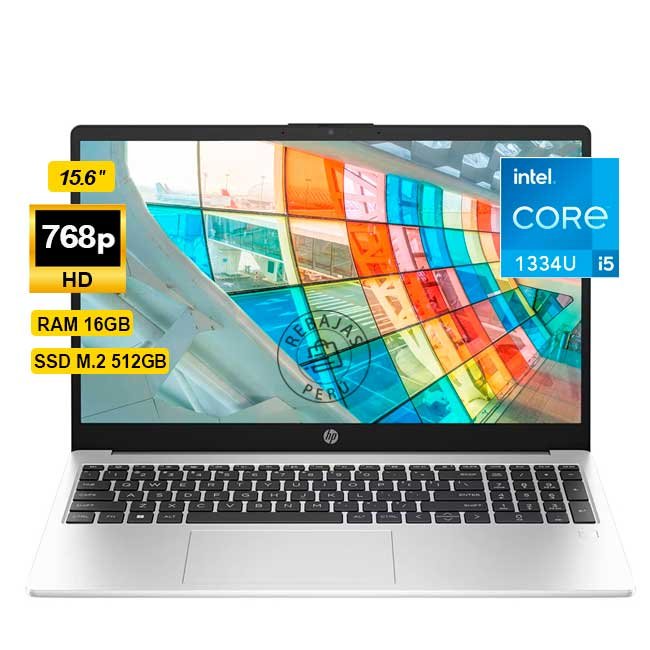 Laptop HP 250 G10 Intel Core i5 1334U 16GB RAM 512GB SSD 15.6” HD WiFi 6 Bluetooth FreeDOS