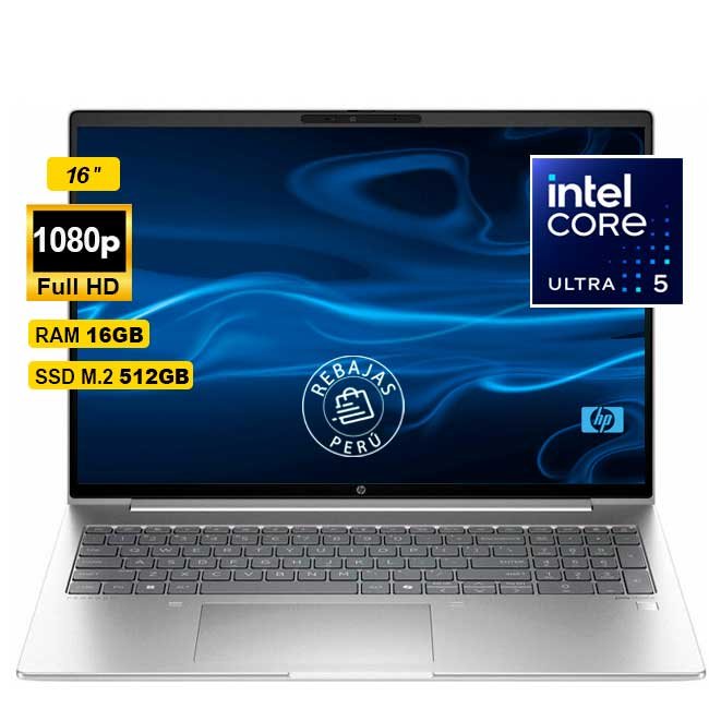 Laptop HP ProBook 460 G11 16" FHD Intel Core Ultra 5 125U 16GB RAM 512GB SSD Windows 11 Pro