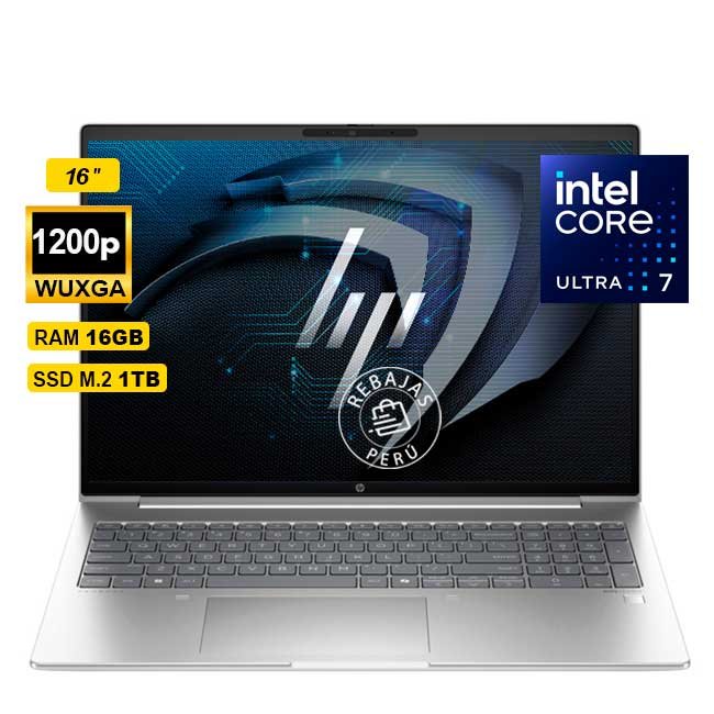 Laptop HP Probook 460 G11 16" WUXGA, Core Ultra 7 155U, 16GB DDR5, 1TB SSD, Wi-Fi 6E, Windows 11 Pro