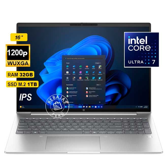 Laptop HP ProBook 460 G11 16″ WUXGA IPS, Core Ultra 7 155U, 32 GB DDR5, 1 TB SSD, Windows 11 Pro