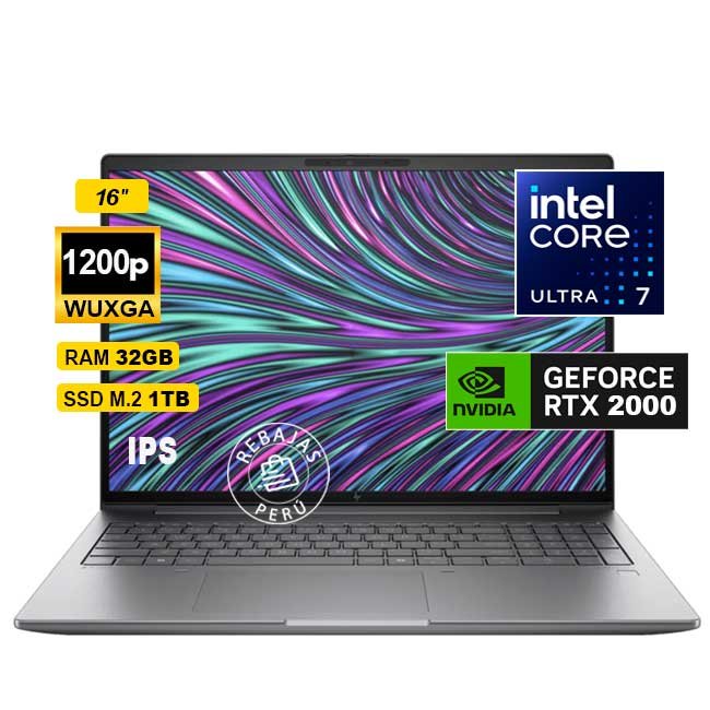 Laptop HP ZBook Power G11 Core Ultra 7 32GB 1TB SSD RTX 2000 Ada 8GB 16" WUXGA Touch Windows 11 Pro