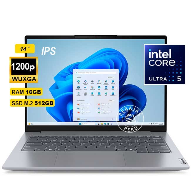 Laptop Lenovo ThinkBook 14 G7 IML 14" WUXGA IPS Intel Core Ultra 5 16GB 512GB SSD Windows 11 Pro