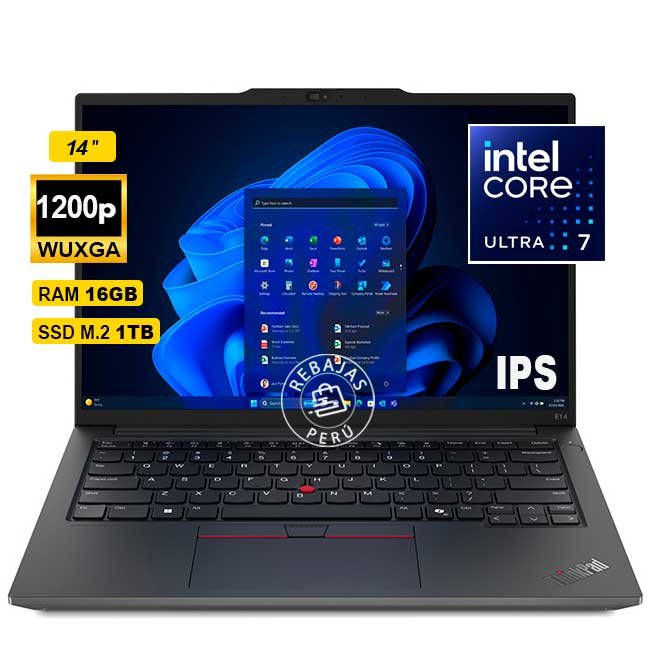 Laptop Lenovo ThinkPad E14 Gen 6 Intel Core Ultra 7 16GB RAM 1TB SSD 14" WUXGA Windows 11 Pro
