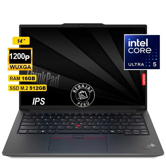 Laptop Lenovo ThinkPad E14 Gen 6 14" WUXGA IPS Intel Core Ultra 5 125U 16GB DDR5 512GB SSD FreeDOS