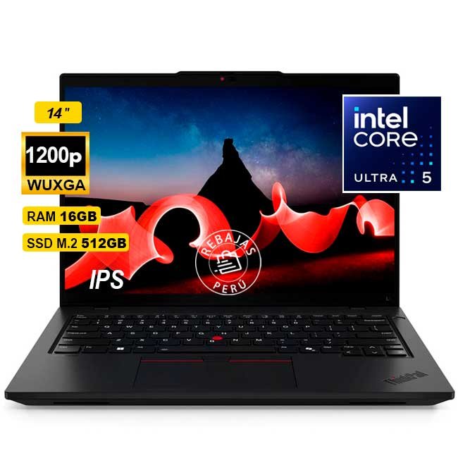 Laptop Lenovo ThinkPad L14 Gen 5 14" WUXGA IPS Intel Core Ultra 5 125U 16GB 512GB SSD Windows 11 Pro