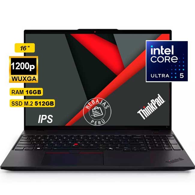 Laptop Lenovo ThinkPad L16 Gen 1 16" WUXGA IPS Intel Core Ultra 5 125U 16GB 512GB SSD Windows 11 Pro