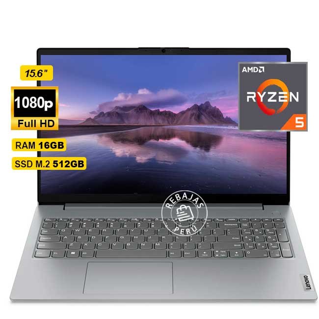 Laptop Lenovo V15 G4 AMN Ryzen 5 7520U 16GB 512GB SSD 15.6" FHD TN WiFi 6 Arctic Grey