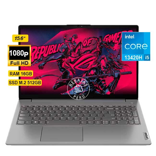 Laptop Lenovo V15 G4 IRU Intel Core i5 13420H, 16GB RAM, 512GB SSD, 15.6" FHD, WiFi 6, FreeDOS