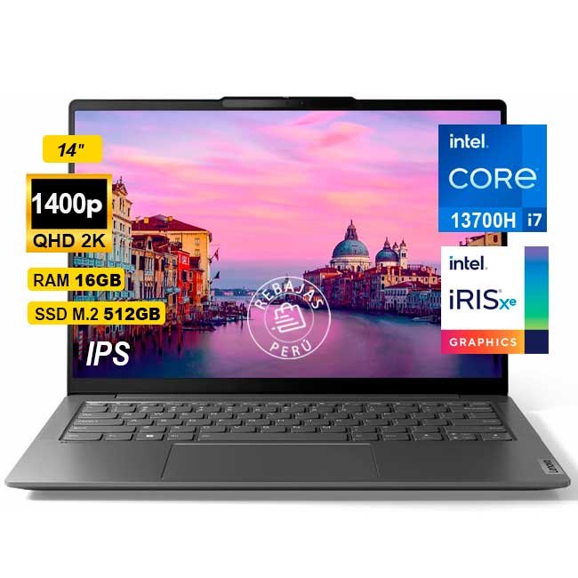 Laptop Lenovo Yoga Slim 6 14IRH8 14" 2.2K Intel Core i7-13700H 16GB 512GB SSD Iris Xe Windows 11