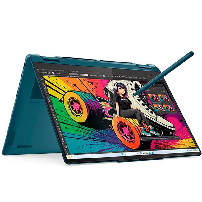 Laptop Lenovo Yoga 7 2‑in‑1 14AKP10 | Ryzen AI 7 350 • 16 GB LPDDR5x • 512 GB SSD • 14″ WUXGA OLED Touch