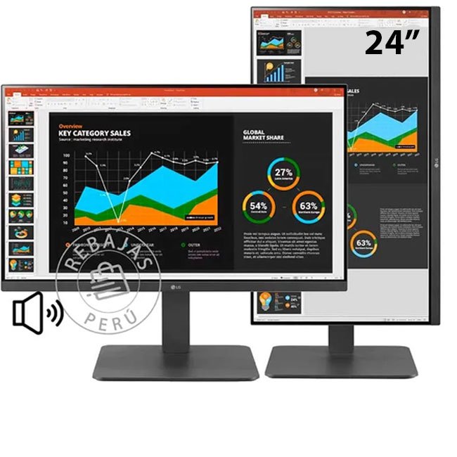 Monitor LG 24BR650B 23.8" IPS Full HD con USB-C, HDMI y Ergonomía Profesional