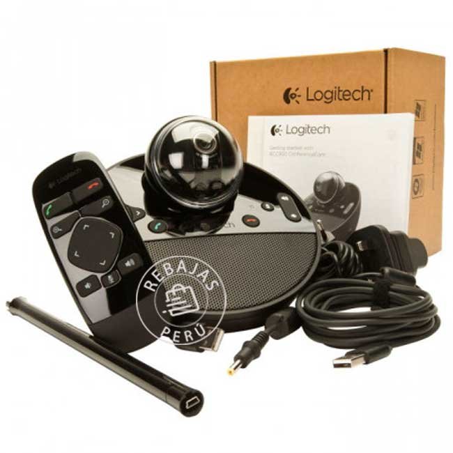 Cámara Logitech B2B BCC950 ConferenceCam USB para Videoconferencias Negra