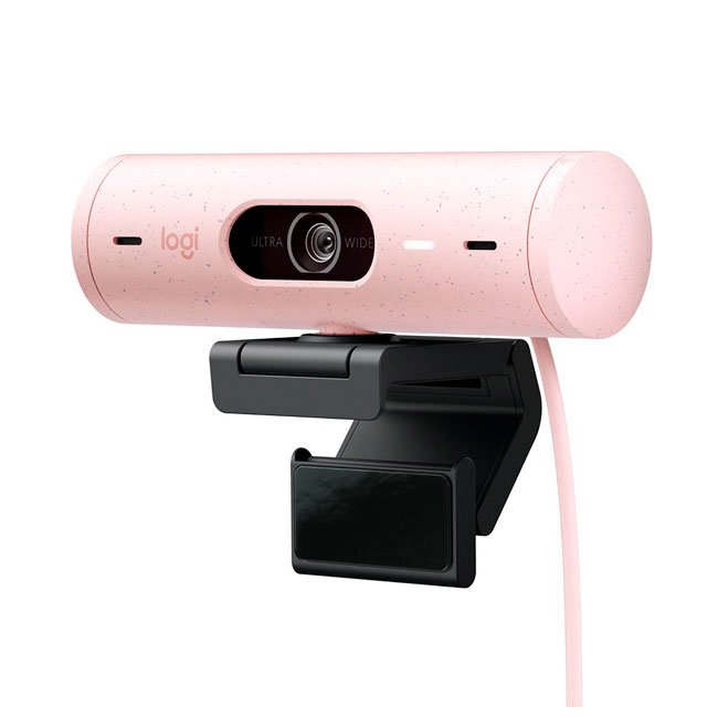 Cámara Logitech Brio 500 resolución Full HD, autoenfoque y micrófonos con reducción de ruido