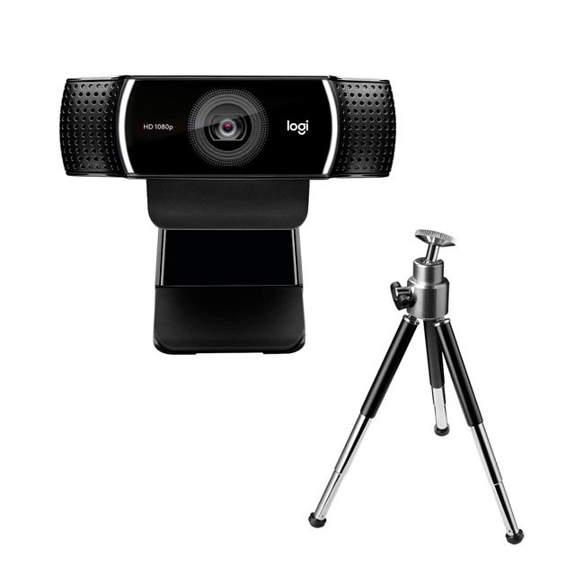 Logitech C922 Pro Stream 1080p 30fps Webcam con Micrófono Estéreo y Trípode – Ideal para Streaming y Videollamadas