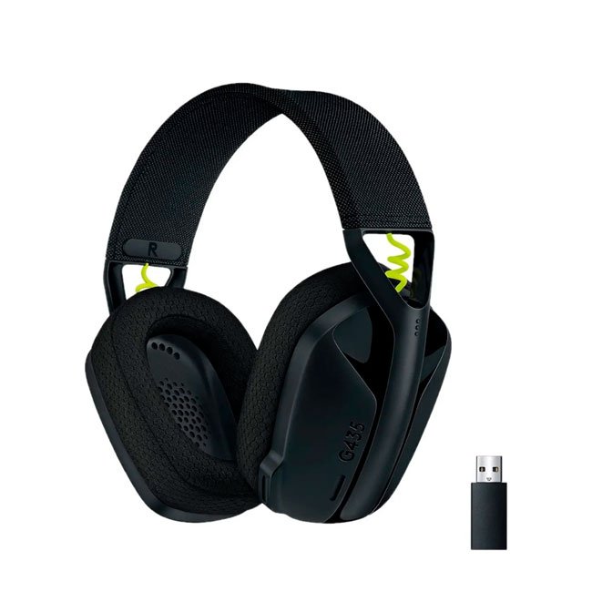 Audífono Gamer Logitech G435 Inalámbrico con Micrófono | Bluetooth + LIGHTSPEED, Livianos y Compatibles con PC, 