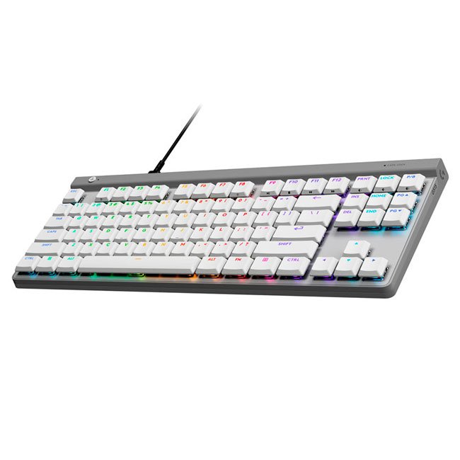 Logitech G515 TKL Blanco | Teclado Mecánico Low Profile RGB con KeyControl y USB-C