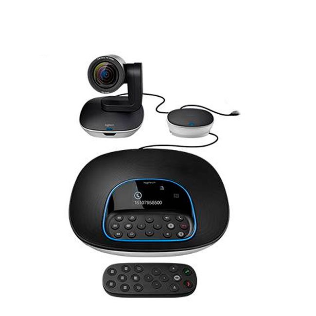Logitech GROUP B2B Conference – Cámara de Videoconferencia Full HD para Salas Grandes