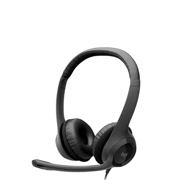 audifono Logitech H390 con Micrófono y USB, Cancelación de Ruido, Color Negro