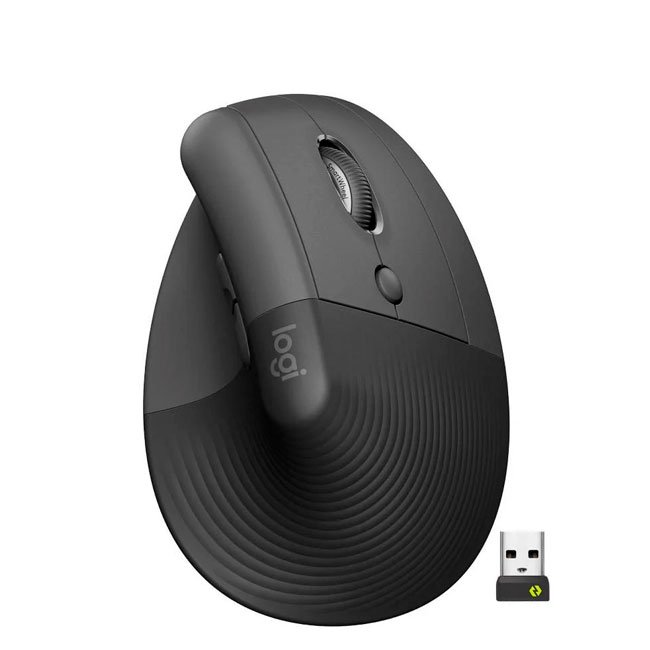Logitech Lift Vertical Ratón Ergonómico para Manos Pequeñas 