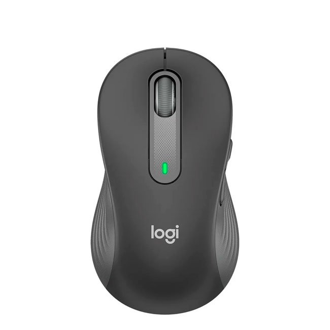 Mouse Logitech Signature M650 Silent Large Left – Inalámbrico Bluetooth para Zurdos, Clic Silencioso, Ergonomía Grande