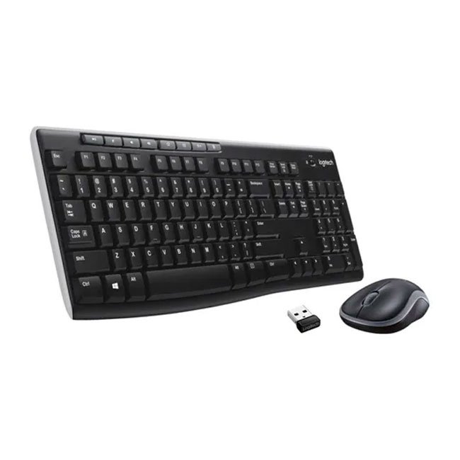 Teclado y Mouse Inalámbrico Logitech MK270 USB – Combo Wireless Duradero y Compacto