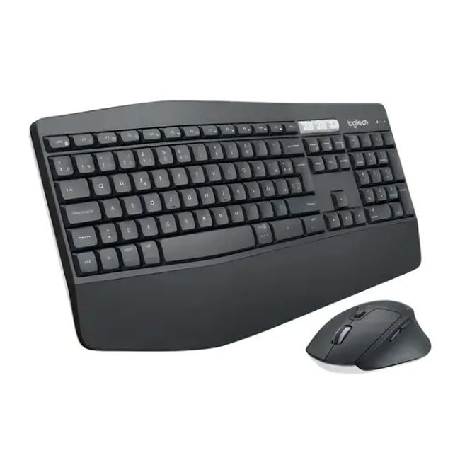 Logitech MK850 Wireless USB Teclado y Mouse Inalámbricos Ergonómicos con Bluetooth 