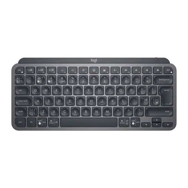 Logitech MX Keys Mini Teclado Compacto Bluetooth Iluminado, Multidispositivo, Recargable por USB-C