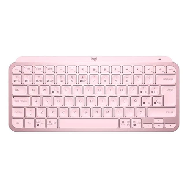Teclado Logitech MX Keys Mini Recargable USB-C, Retroiluminado y Compatible con Windows, macOS, iPadO