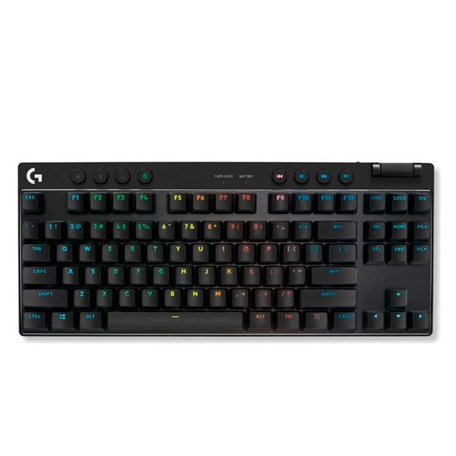 Logitech PRO X TKL LIGHTSPEED Teclado Mecánico Gamer Inalámbrico RGB Tenkeyless con Switches GX y USB-C