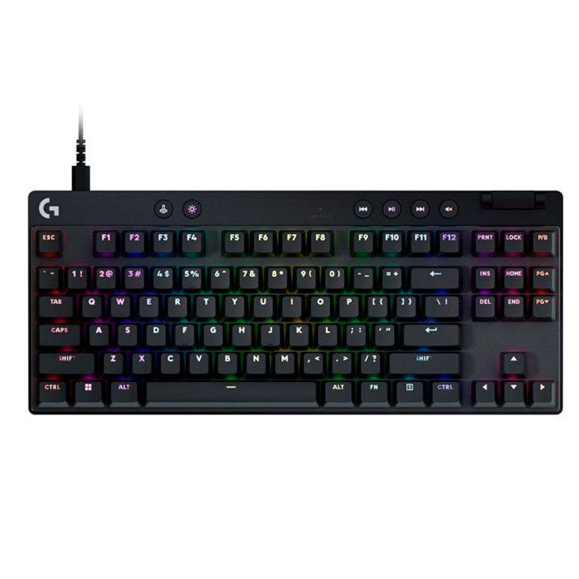 Teclado Logitech PRO X TKL RAPID Análogo RGB | Mecánico TKL USB-C con KeyControl para Gaming Profesional