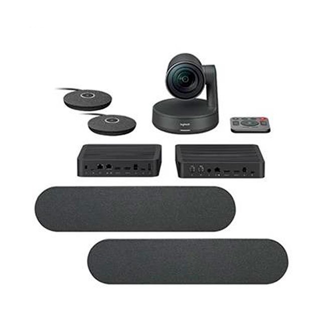 Logitech Rally Plus Bundle 4K para Salas Grandes – Sistema de Videoconferencia Profesional 