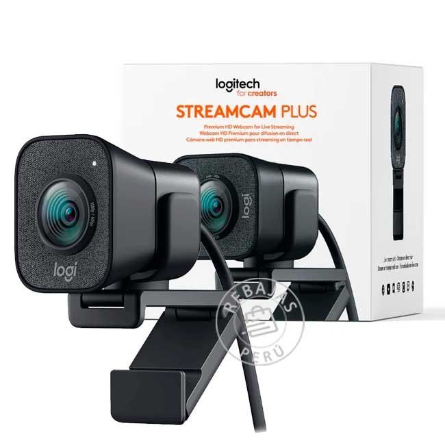 Cámara Logitech StreamCam Plus Full HD 1080P USB-C Black