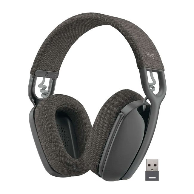 Logitech Zone Vibe 100 Audífonos Bluetooth con Micrófono y Cancelación de Ruido para Trabajo y Entretenimiento