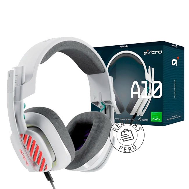 Audífonos Gamer ASTRO A10 G2 con Micrófono Multi-Platform PC/Mac/PS5/Xbox/Switch Blanco