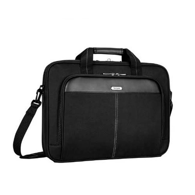 Maletín Targus Classic Slim 16" Negro | Funda para Laptop Ligera y Profesional (TCT027US)
