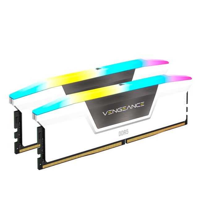 Corsair Vengeance DDR5 64GB 5200MHz CL40 Blanca – Memoria RAM Premium para PC Gamer