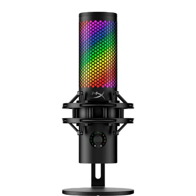 Micrófono HyperX QuadCast 2 S Black 9A273AA RGB USB para streaming y podcast