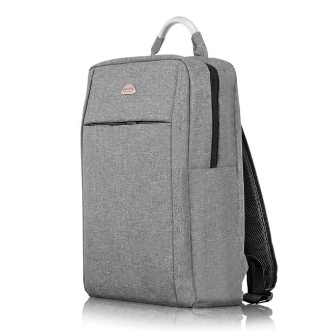 Mochila para Laptop ENKORE Millennial V9015 Gris con Bolsillos y Respaldo Acolchado