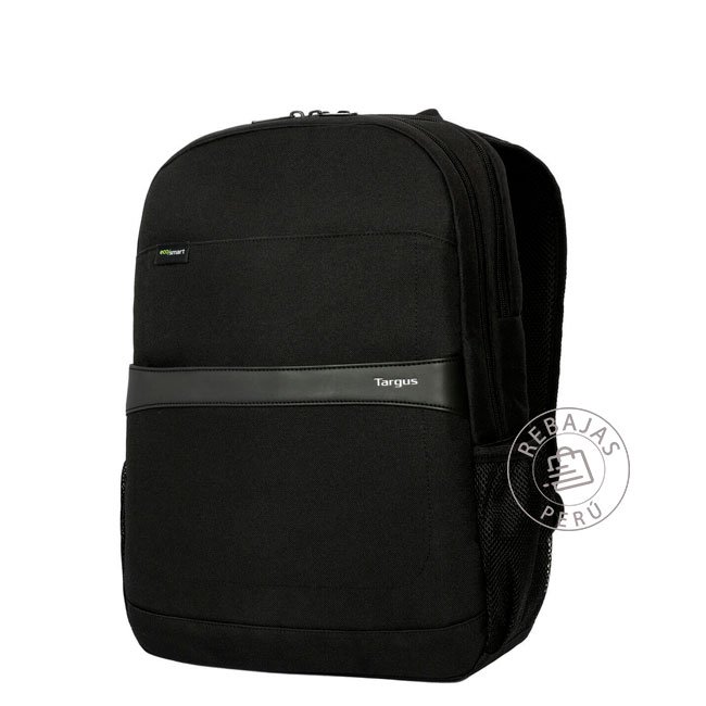 Mochila Targus GeoLite EcoSmart Advance 16" Negro – Antirrobo, Impermeable y Ecológica