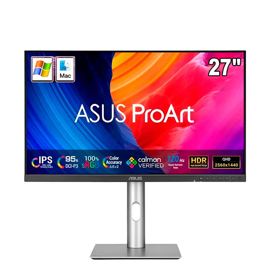 Monitor 27 Asus Proart Pa278qgv Ips 2k Qhd 120hz Pivote