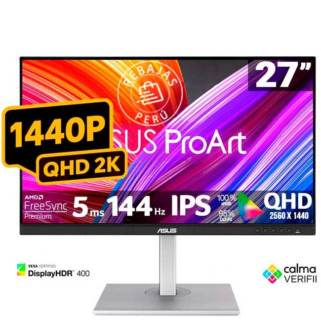Monitor profesional ASUS ProArt Display PA278CGV 27" QHD IPS 144Hz