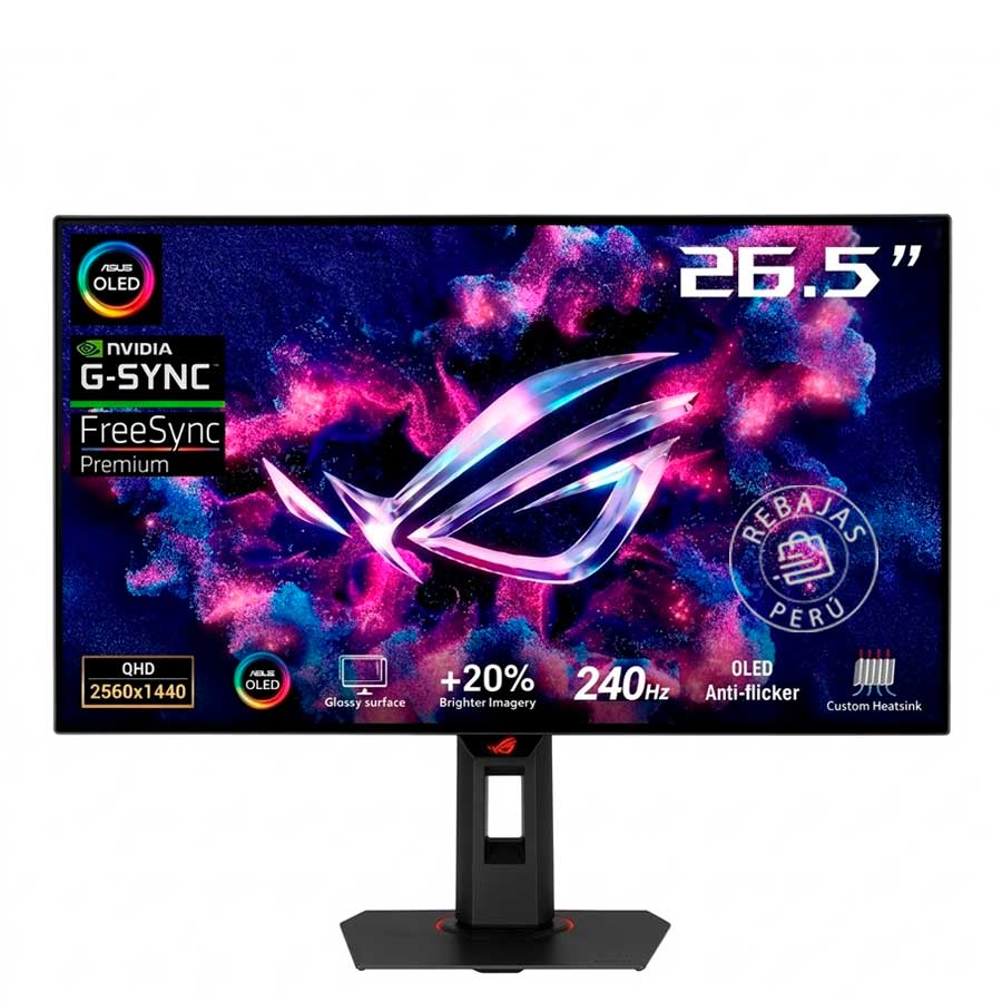 Monitor Gamer ASUS ROG Strix OLED XG27AQDMES QHD 240Hz 0.03ms
