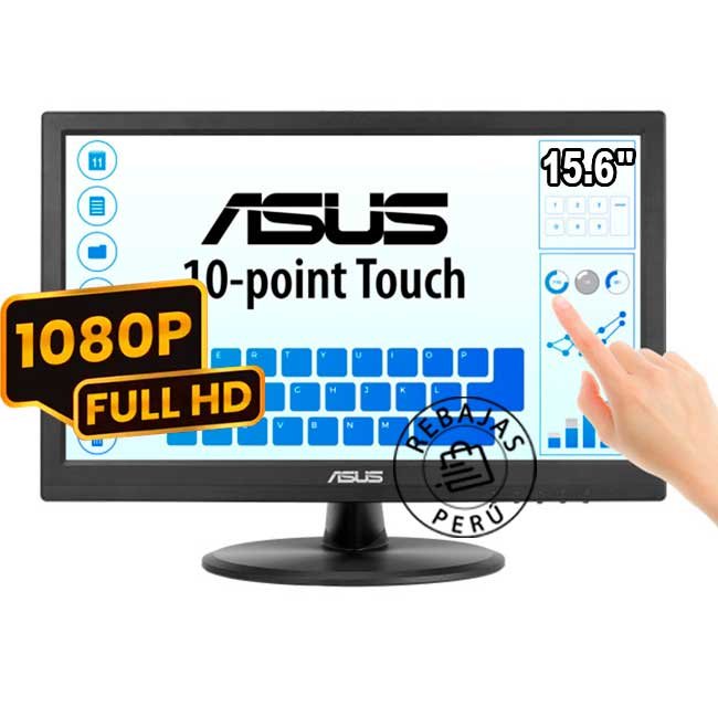 Monitor ASUS TOUCH VT169HE 15.6" Full HD IPS Multi-Touch 10 puntos